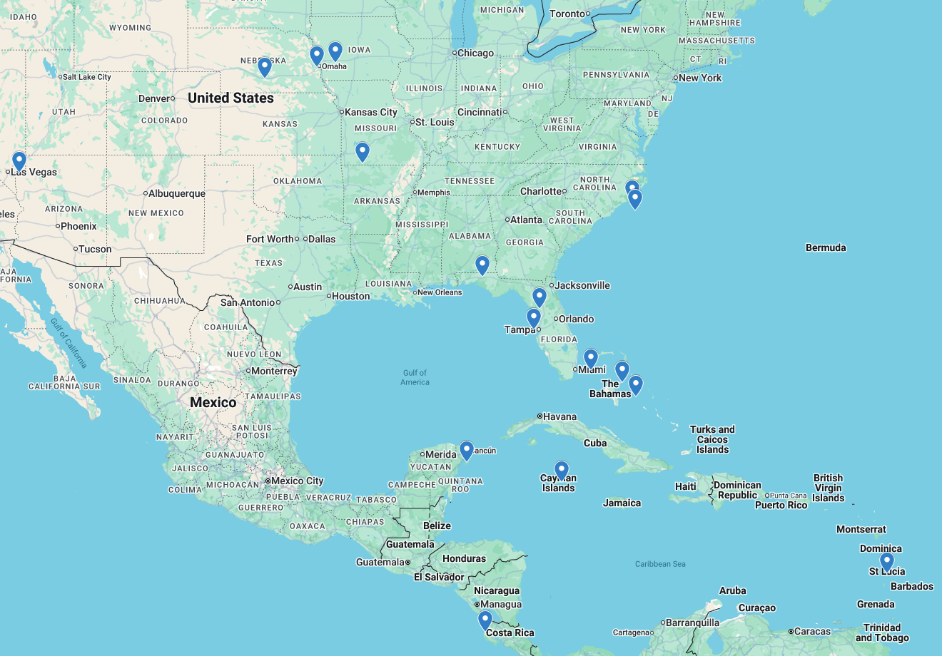 North American dives